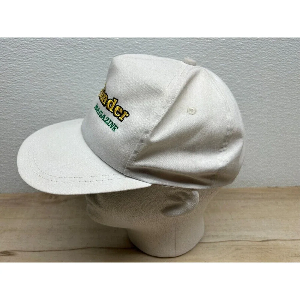 Vtg America's Legend Two-Cylinder Magazine White Baseball Cap Truckers Hat